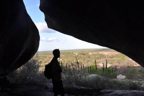 Toca no Lajedo Sítio Bravo, na região de Cabaceiras - PB